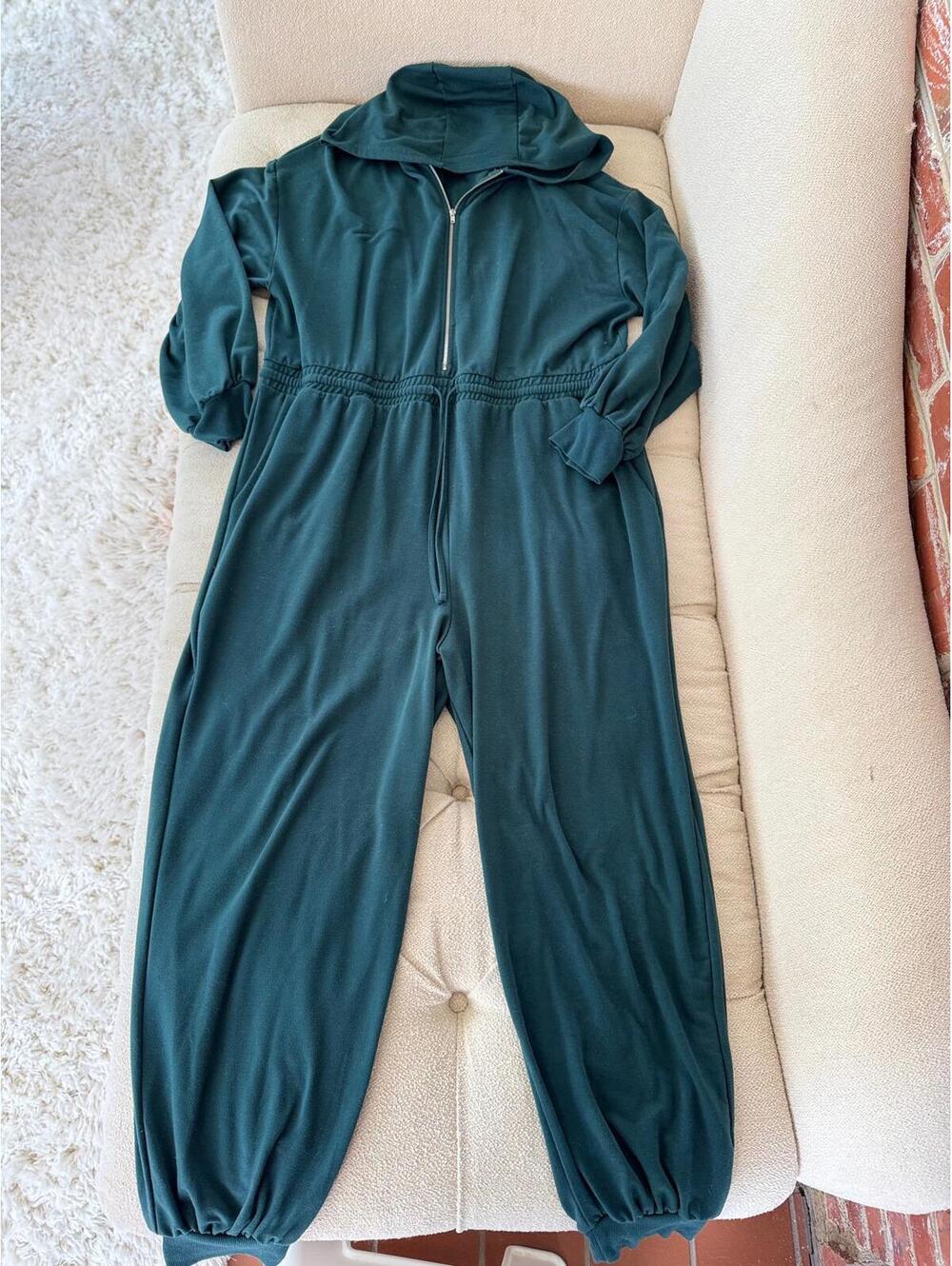 Eloquii Green Wide-Leg Jumpsuit